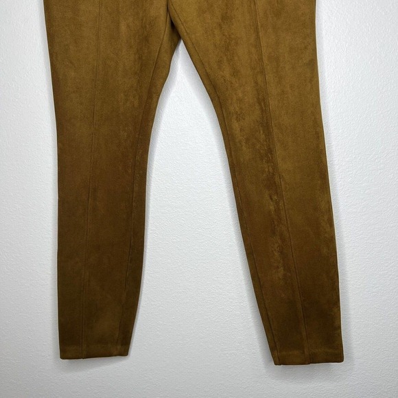 Old Navy STEVIE Caramel Brown Faux Suede Stretchy Pull On Leggings Sz M - Picture 4 of 13